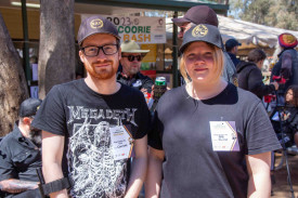 Connor from Kyneton and Olivia from Romsey enjoying the day out. Photo: 101023 04