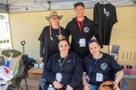 Laane Gold Bash volunteers Di, Jo, Andree and Danny. Photo: 101023 06