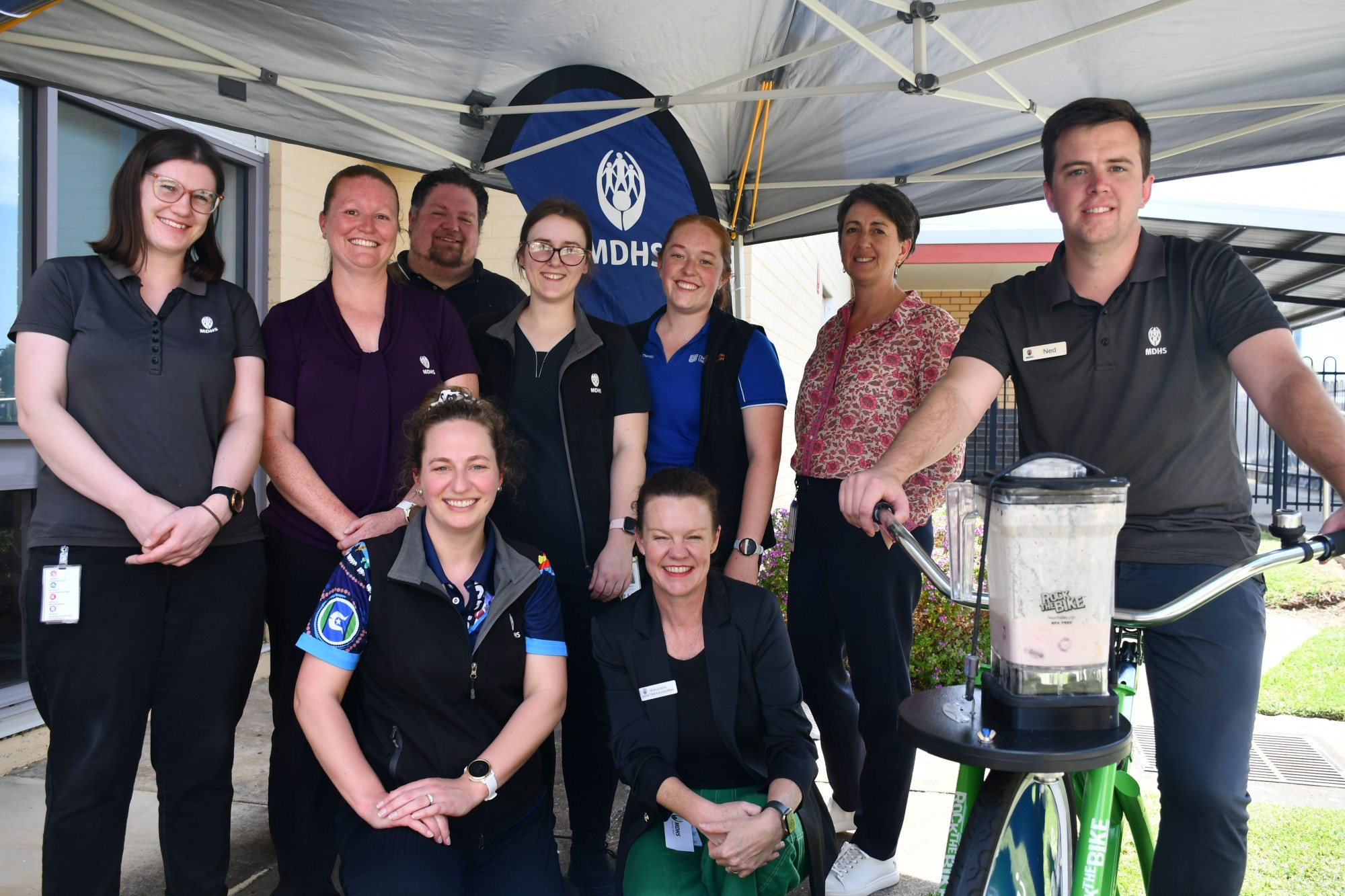 The Maryborough District Health Service celebrated its allied health staff earlier this week with smoothies for all. Photo: 131023 23