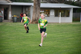 Under 10 athlete Tahlee competes in the 200 m. Photo: 171023 13
