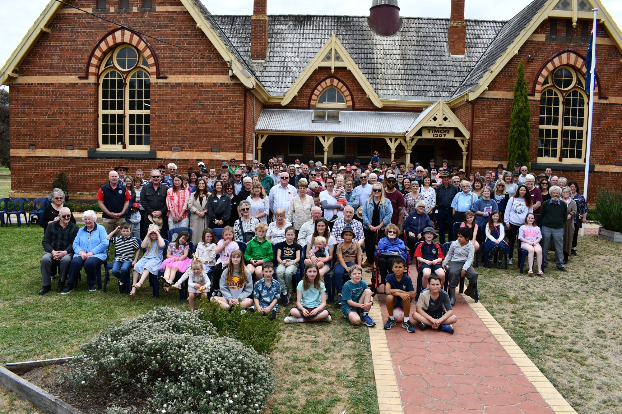 A big crowd turned out to celebrate Timor Primary School’s 150th anniversary on Saturday, reflecting on fond memories from the school yard and for some, discovering family connections. Photo: 271023 07