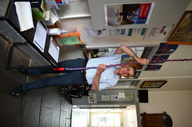 Former student Geoff Hughes tells of how he used to be one of the boys in charge of ringing the school bell at different times. Geoff used to take a run at the rope, grab it and swing on it to make the bell ring. Once, the rope broke and Geoff found himself flat on his back outside the front door of the school. Photo: 271023 09