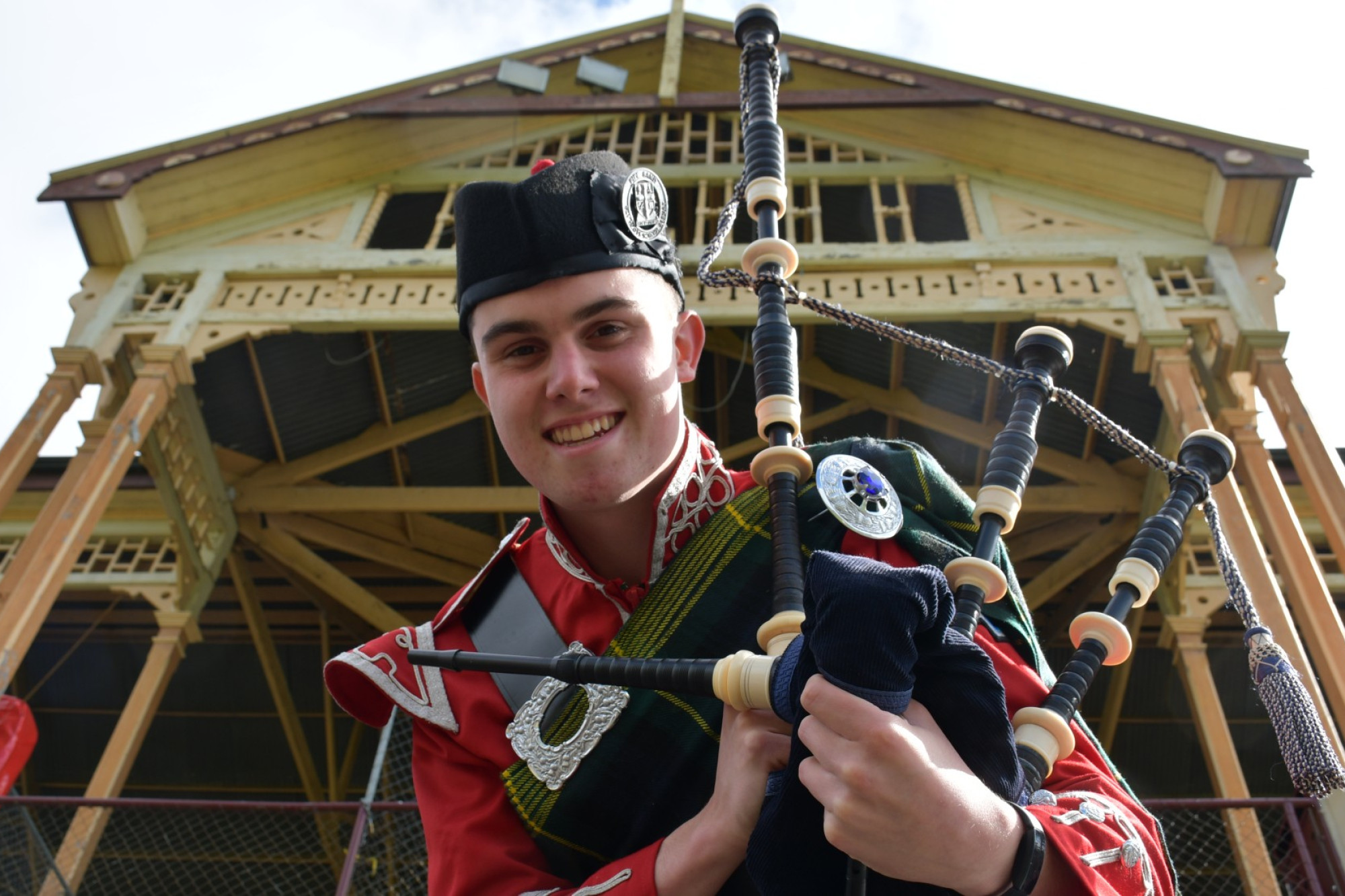 Maryborough local Hamish Hare’s band has become the first of its kind in Australia to win a top title at last month’s World Pipe Band Championships. Photo: 050923 14