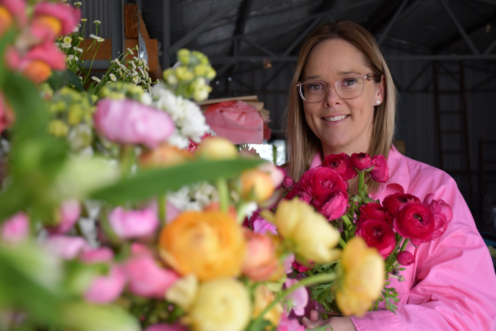 It’s all roses and sunshine for Maryborough’s New Leaf Boutique owner Liv Parker, who came second in the Flowers & Bouquets category at the state-wide 2023 Victoria Australian Bridal Industry Academy Awards this week. Photo: 080923 06