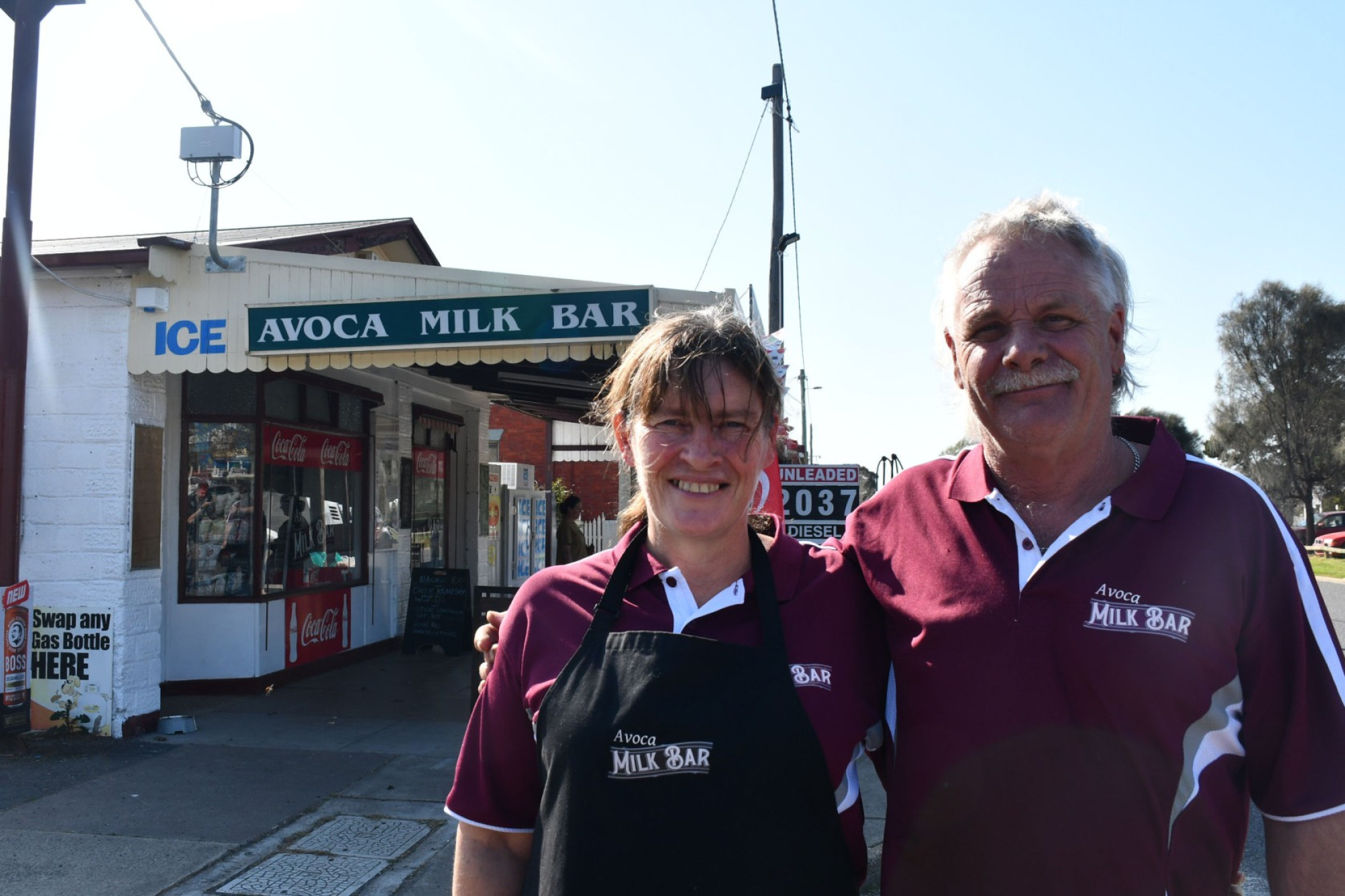 Avoca Milkbar co-owners Kellie Milne and Simon Davidson are thrilled to have reopened the store. Photo: 220923 31