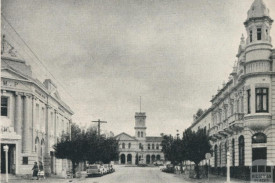 Looking up Nolan St towards the Maryborough Post office