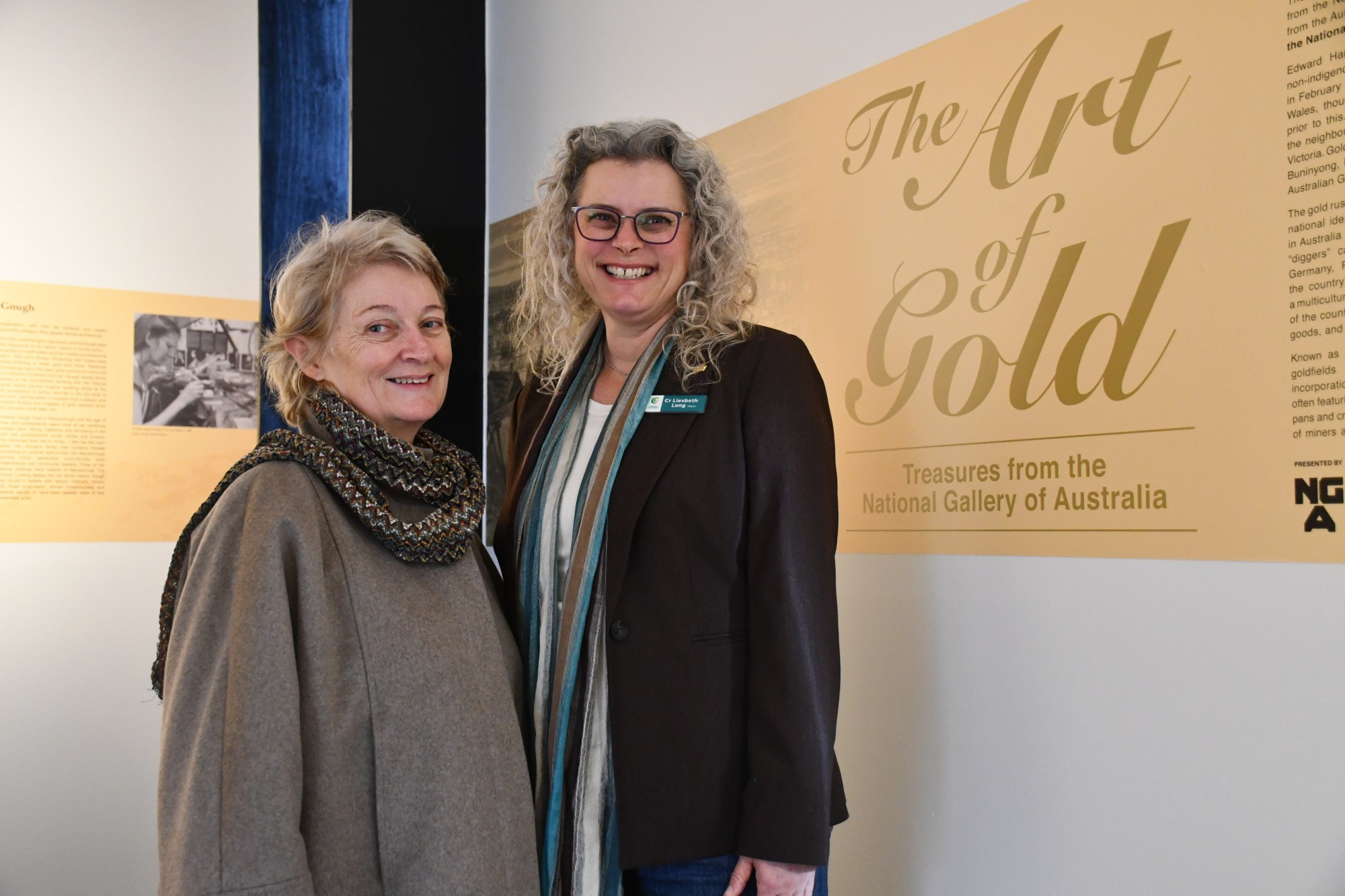 Central Goldfields Shire Council, manager of tourism, events and culture, Rosalie Hastwell and mayor Liesbeth Long are excited for the gallery’s latest display.