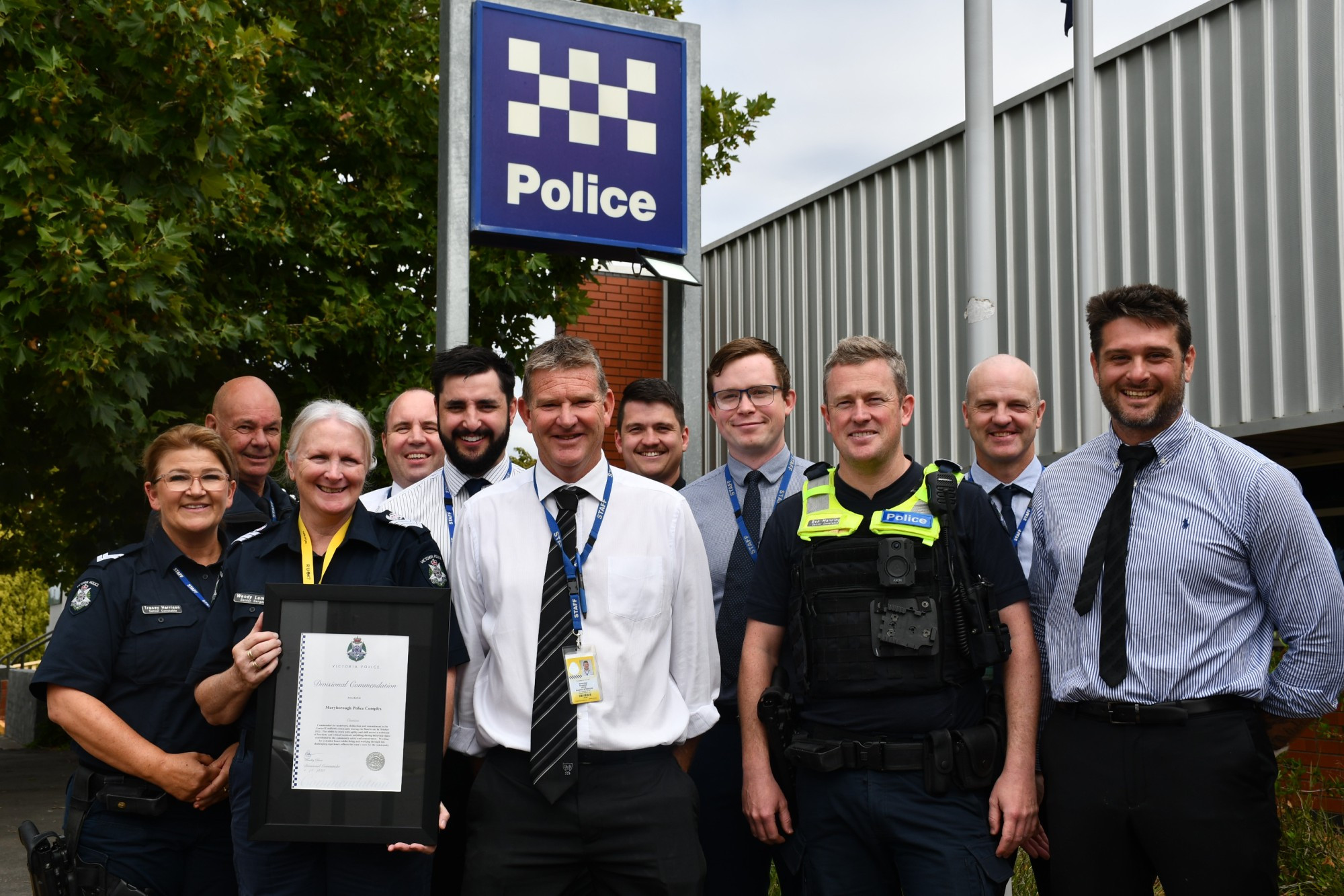 Maryborough Police took out an important award last week for their commitment to the community during the October 2022 flood event.