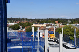 The view from the recently topped out Maryborough hospital.	