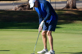 Mike Egan shows great control with this putt. 