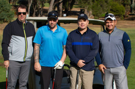 Scratch winners Paul Simmons, Jarred Newell, Dean Nalder ­and Aaron McLean. 