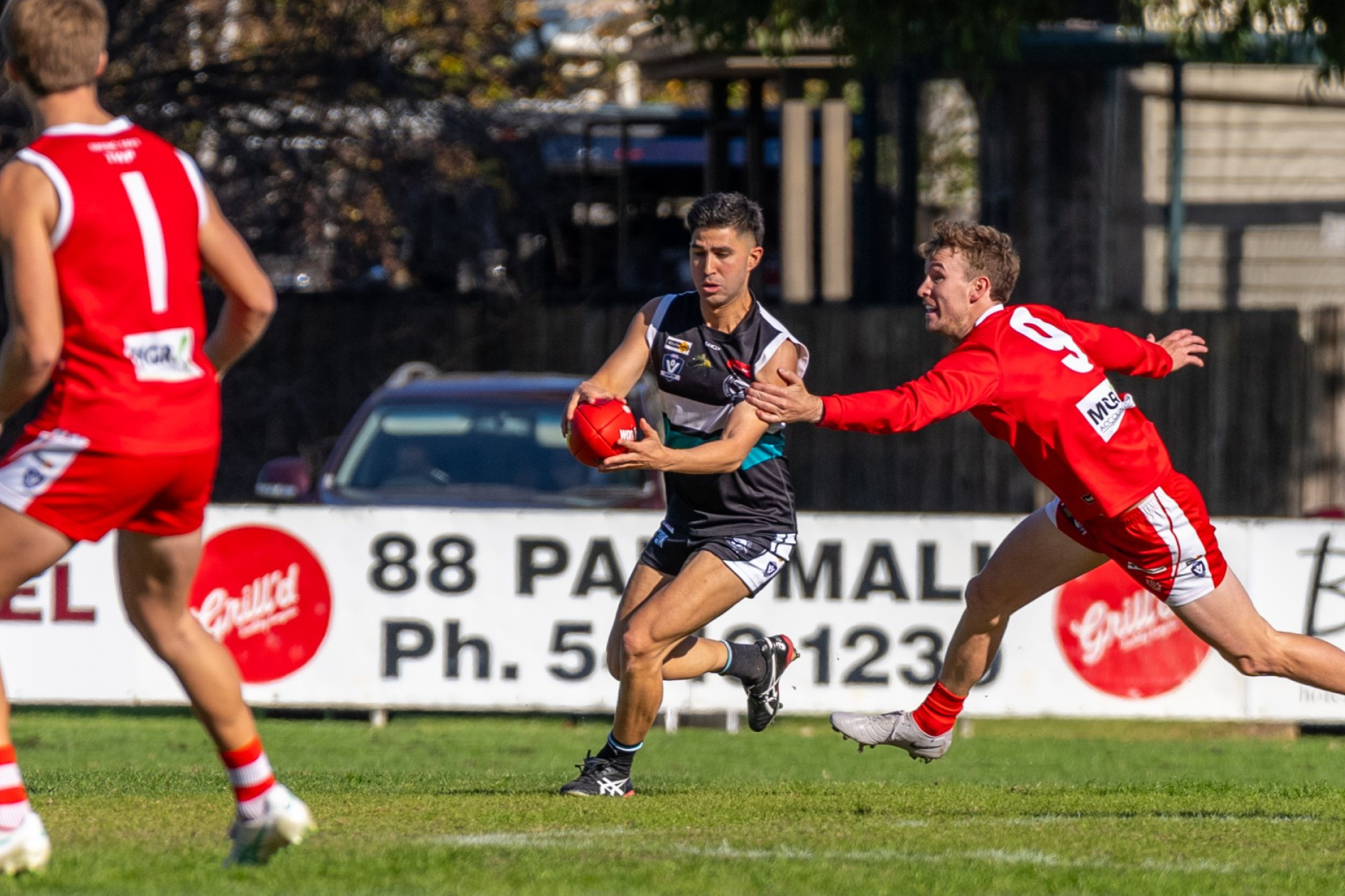 Michael Romero was one of the better players for the Magpies in his first game for the club. Photos: Daryl Groves Photography