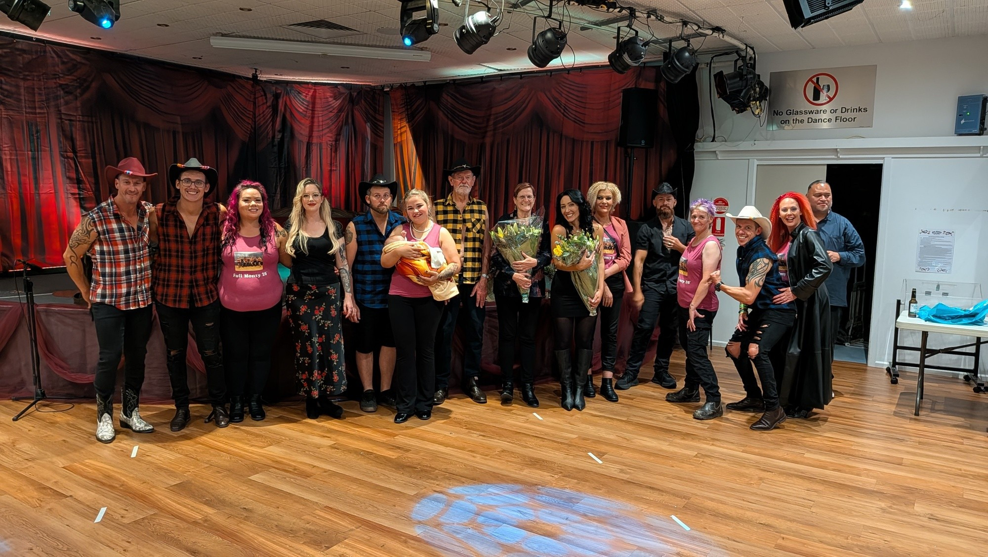 Group members celebrated following another successful Full Monty event. Photo: Supplied.