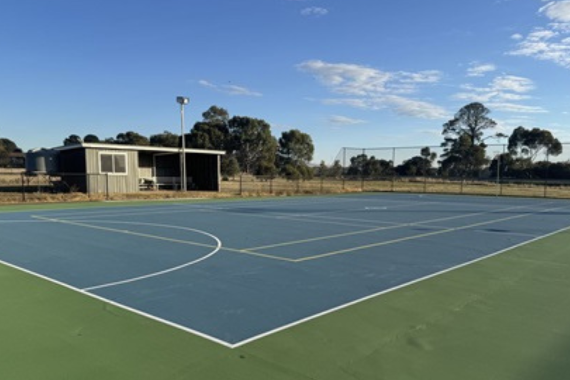 Tennis and netball courts across the Pyrenees have been, and will continue to be upgraded. Photo: Supplied.