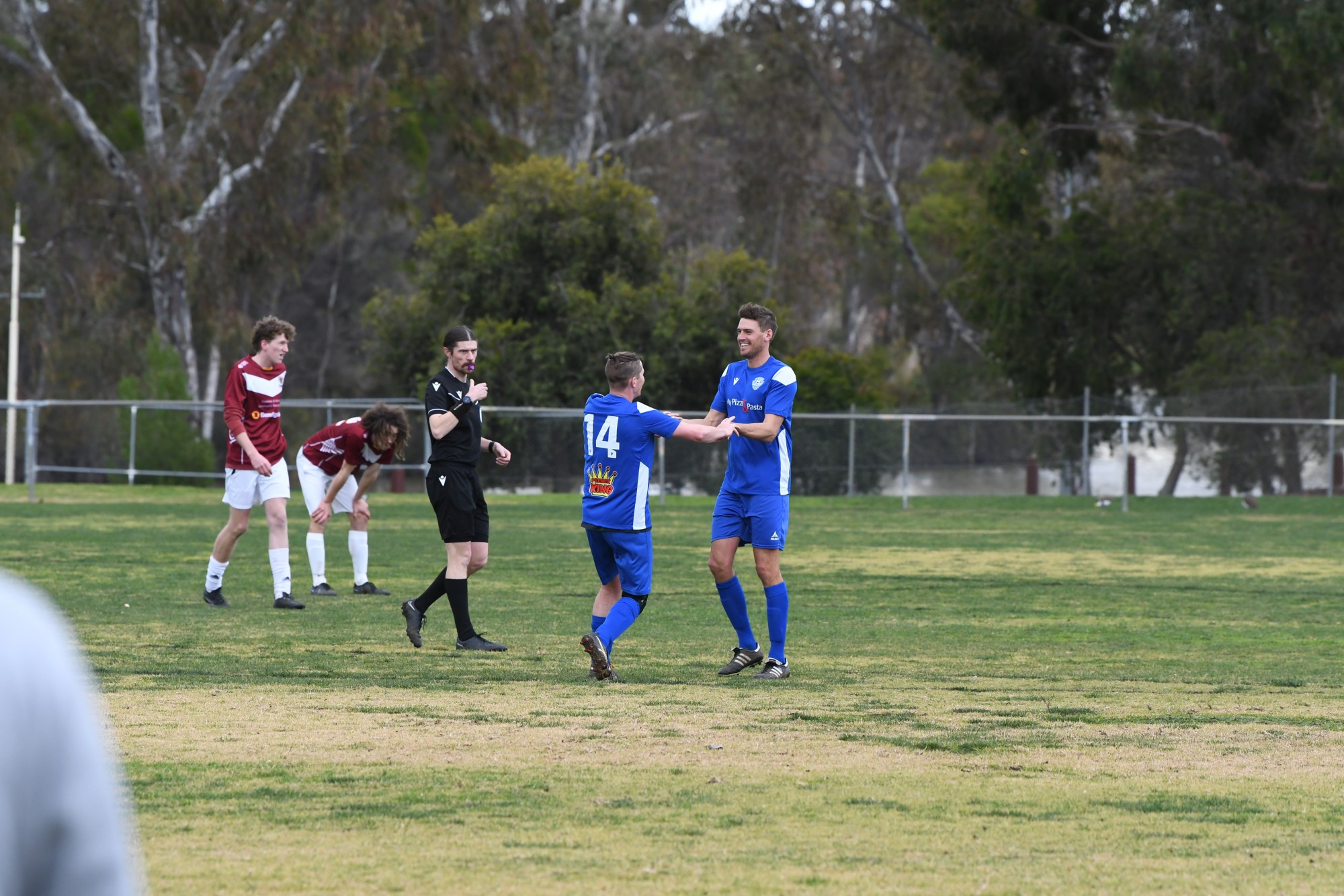 Jake Bucknall celebrates scoring the opening goal on Sunday.