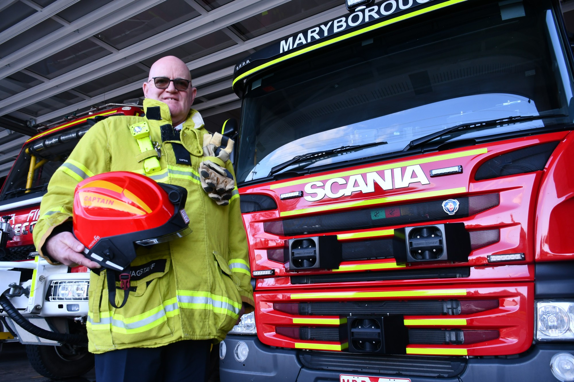 Maryborough Fire Brigade Captain Darryl Wagstaff.