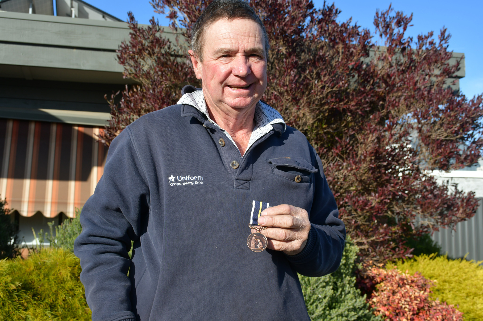 Dunolly resident Peter McClelland was awarded the Royal Humane Society’s Bronze Medal for Bravery last June.