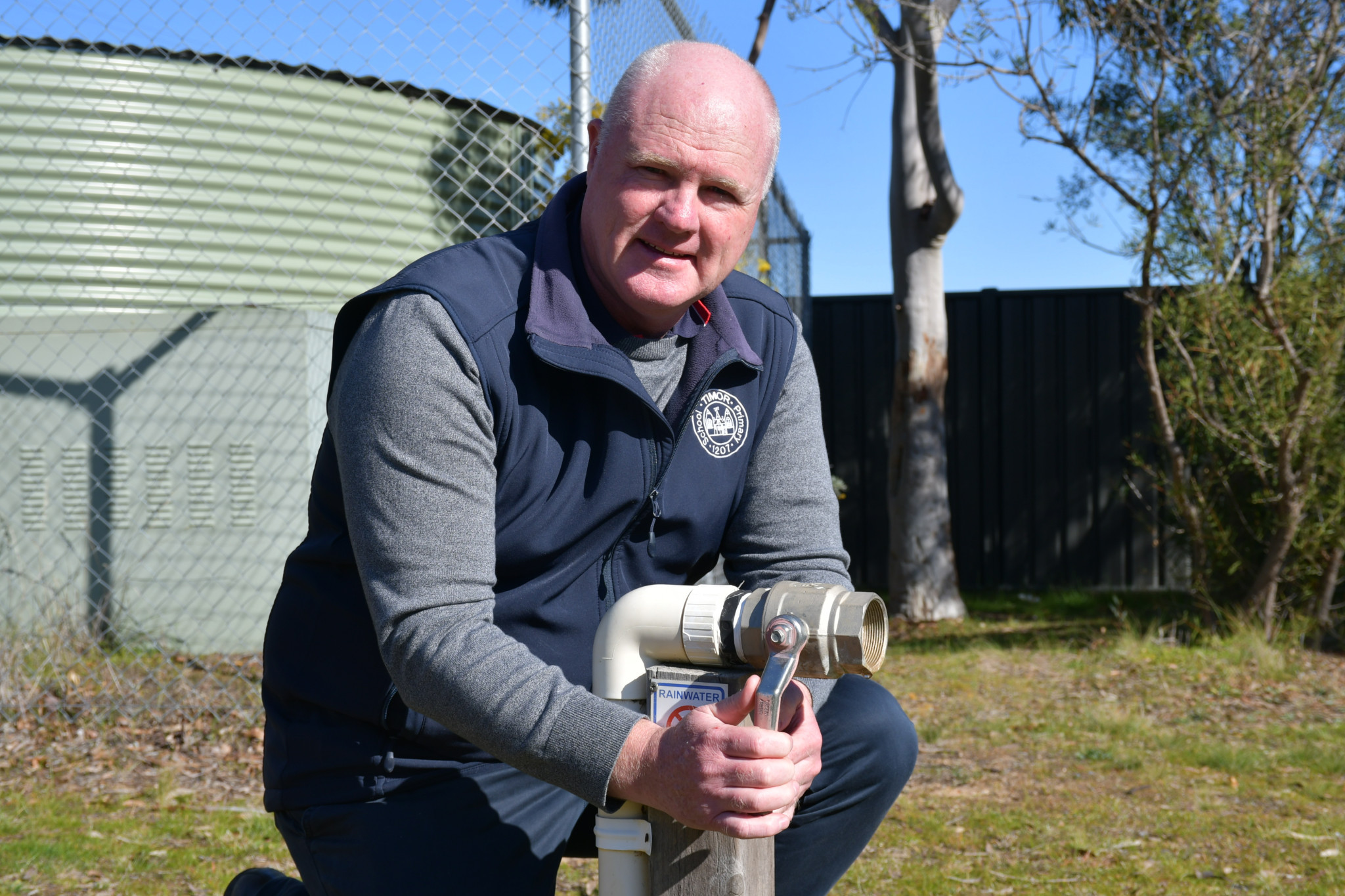 Timor Primary School principal Andrew Tatchell has already started preparations for bushfire season.