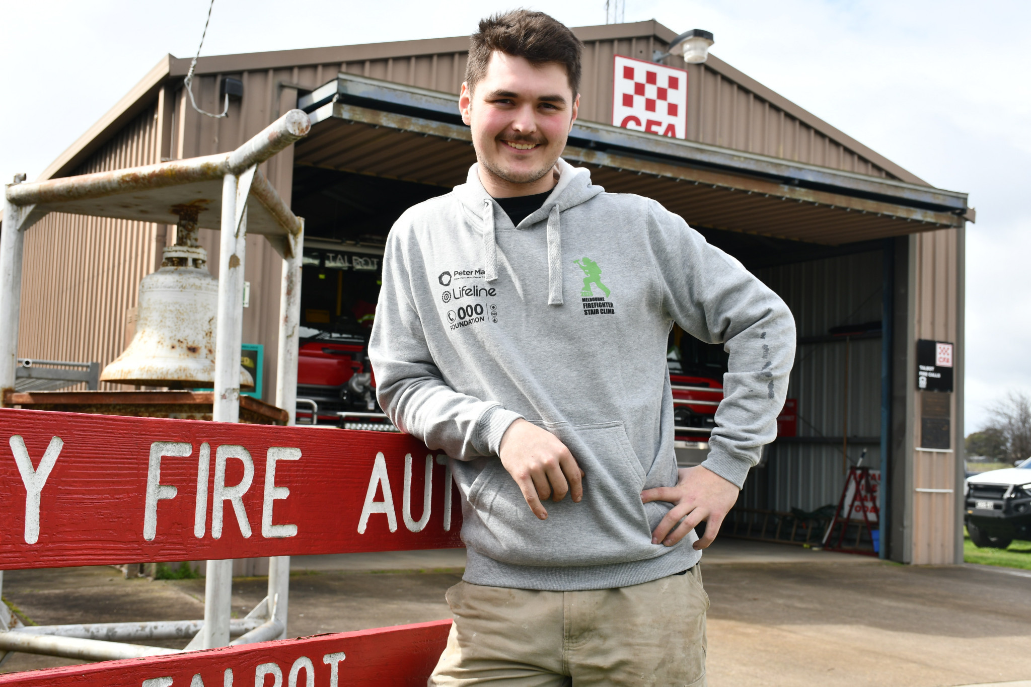 Talbot Fire Brigade’s Reed Smith will step up to a new challenge when he aims to overcome the Melbourne Firefighter Stair Climb.