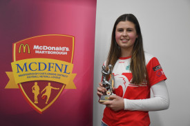 Natte Bealiba’s Chelsea Ross won the 15 and under netball count.