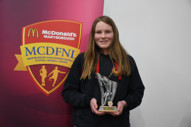 Maldon’s Tiffany Williams was the winner of the 17 and under netball best and fairest.