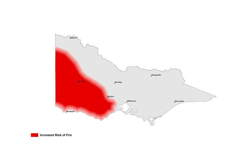 The outlook highlights an average bushfire season for the Central Goldfields. Photo: Australasian Fire and Emergency Service Authorities Council.