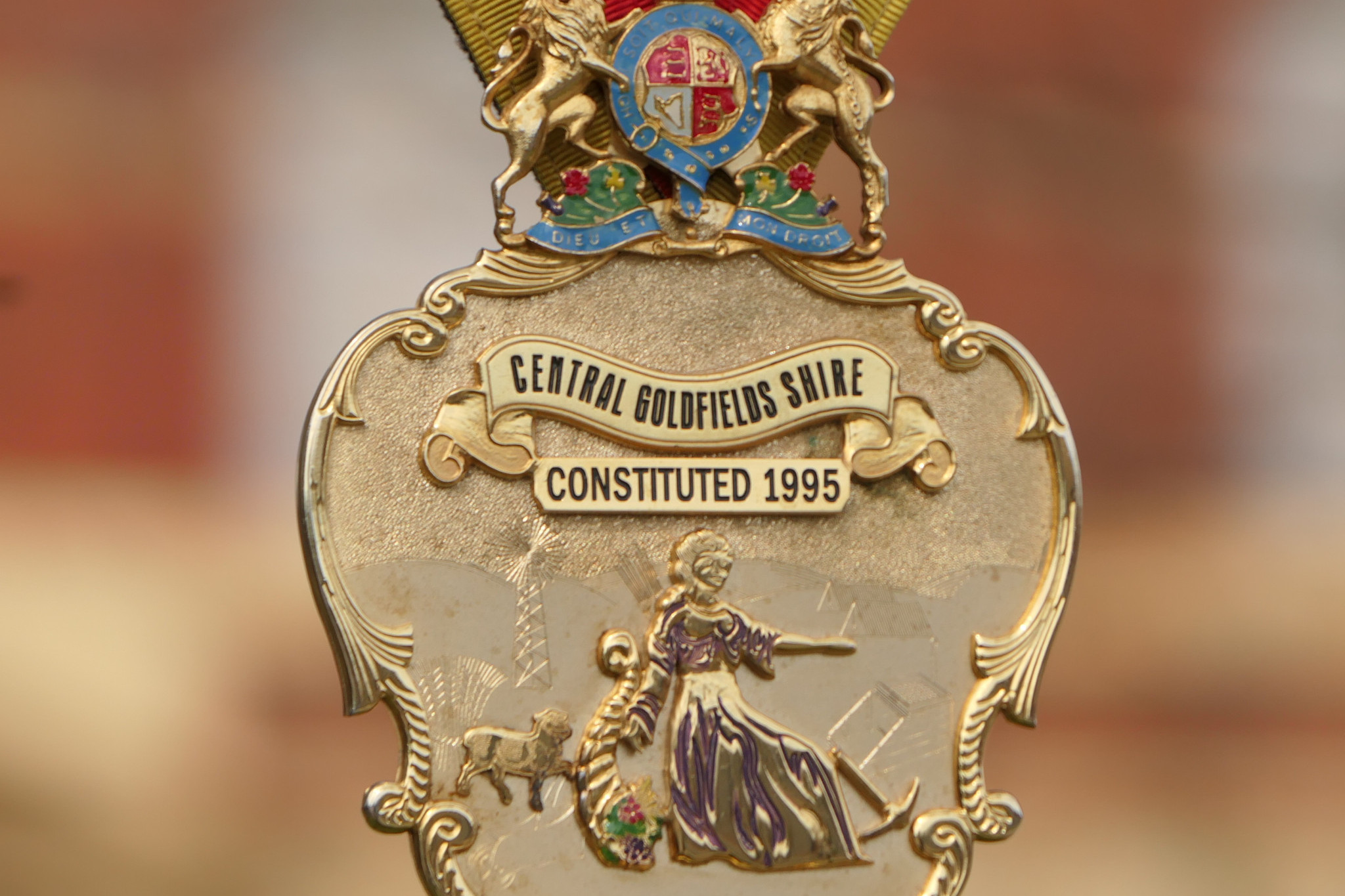 Similar to the Maryborough Mayoral Chain, the Central Goldfields Shire Council’s current medal is equally special. Photo: Supplied.