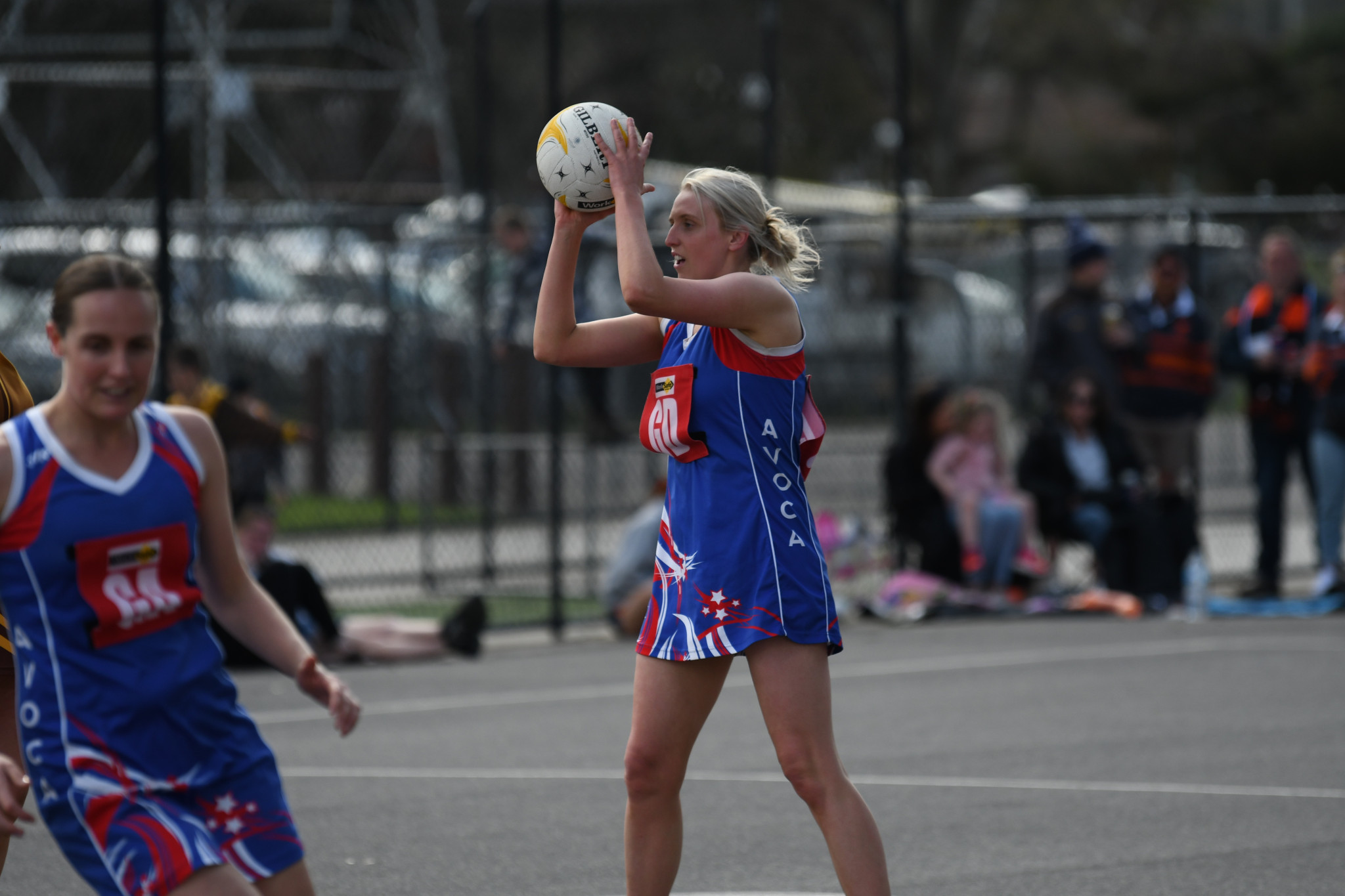 Avoca’s Caitlin Drummond looks for options down the line.