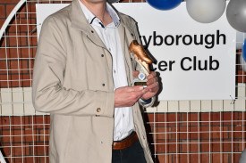 David Scofield with his golden boot award.