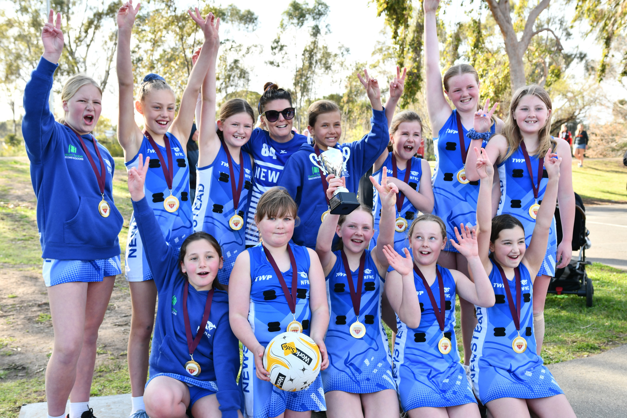 After an exceptional battle across the morning, Newstead were able to take the 11 and under netball premiership to make it back-to-back successes in the competition.