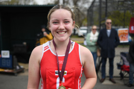 Natte Bealiba’s Charlotte Liddicoat was best on court in the 15 and under grand final.