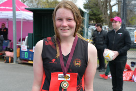 Maldon’s Tiffany Williams completed a terrific season with best on court in the 17 and under grand final.