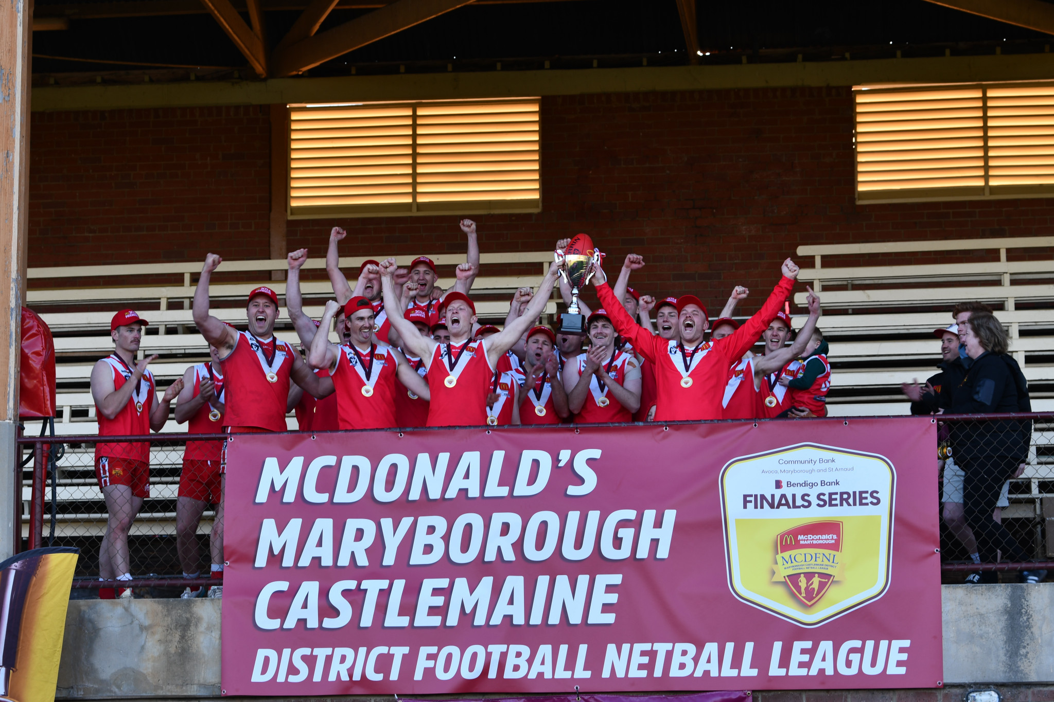 Natte Bealiba are back on top of the footballing world in the Maryborough Castlemaine District Football Netball League, claiming their first premiership since 2019, all thanks to a dominant 79-point victory over Trentham in Saturday’s grand final.