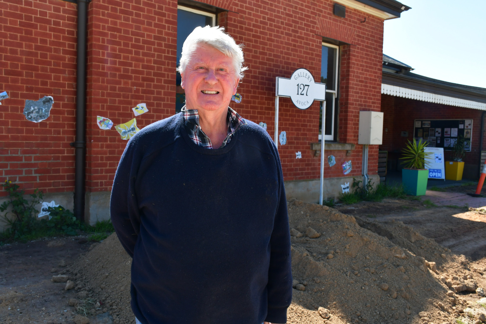 Avoca Arts and Gardens president Hugh Forster is looking forward to the completion of the re-gravelling project.