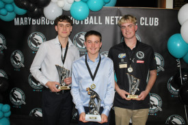 Jack Skinner, Cooper Mark and Logan Howell made up the top three in the under 18 best and fairest.