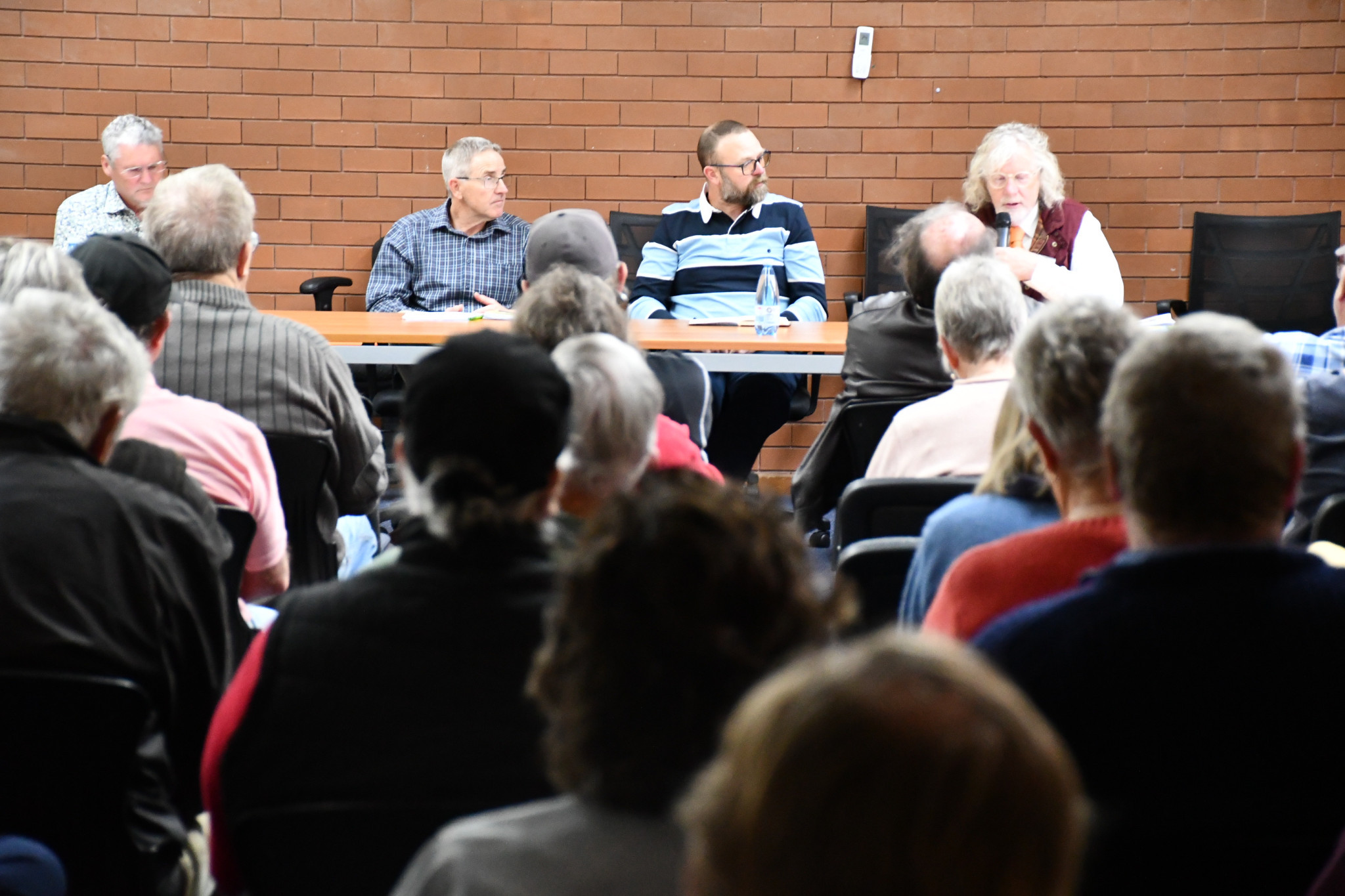 Some 40 residents attended Sunday's forum, listening to council candidates speak about local issues and the solutions they offer.