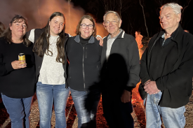 Locals and family from all over the shire came down to Adelaide Lead to honour Audrey’s memory.