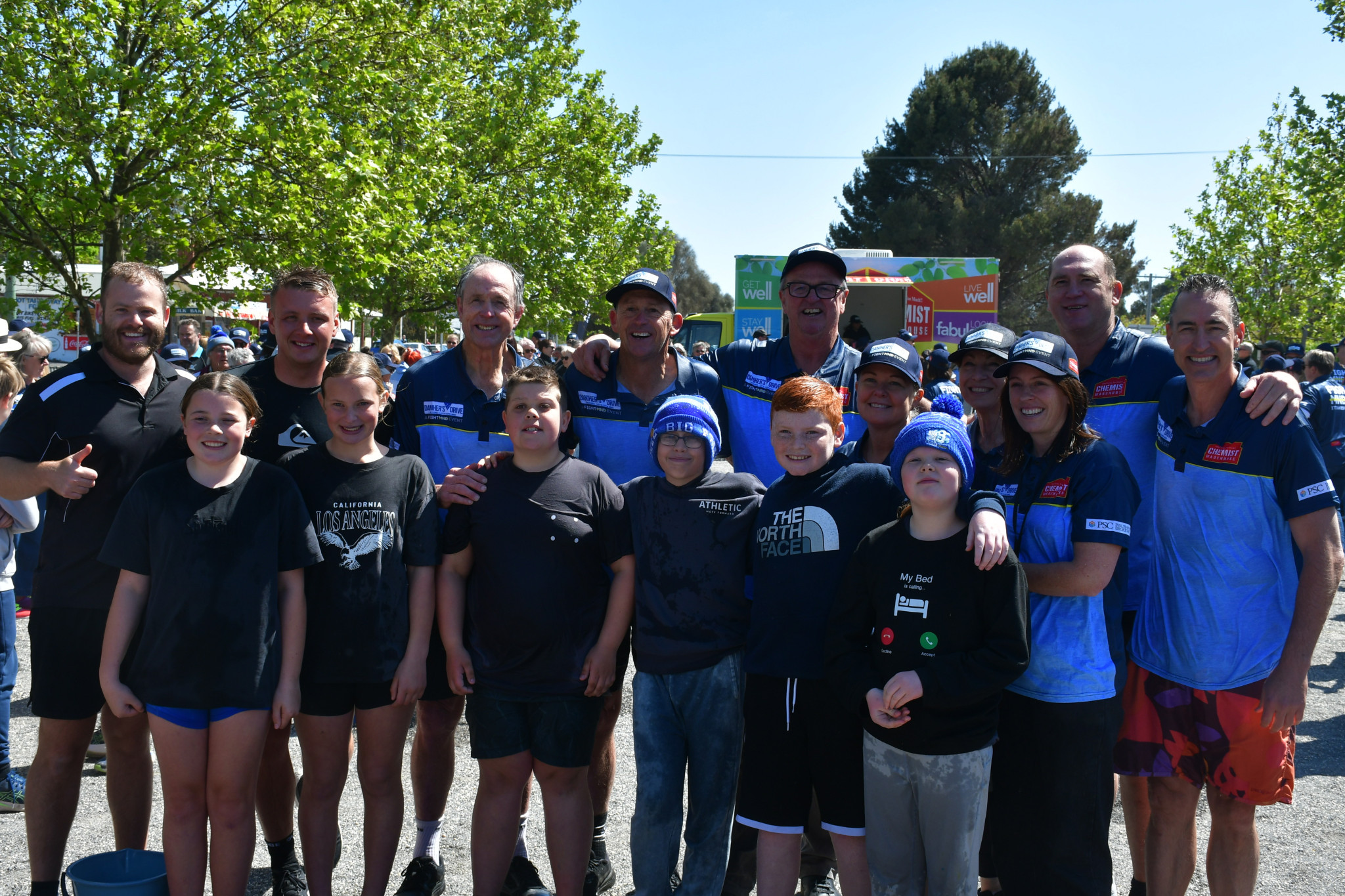 The Avoca Primary School was able to best the Daniher team in a memorable ice bucket relay.