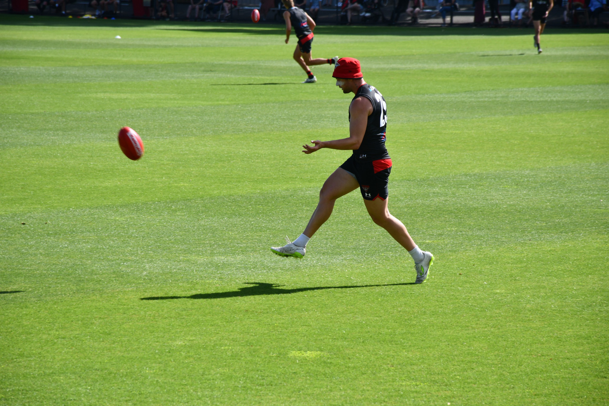 Jake Stringer in happier times with Essendon, ahead of a potential move to Greater Western Sydney.