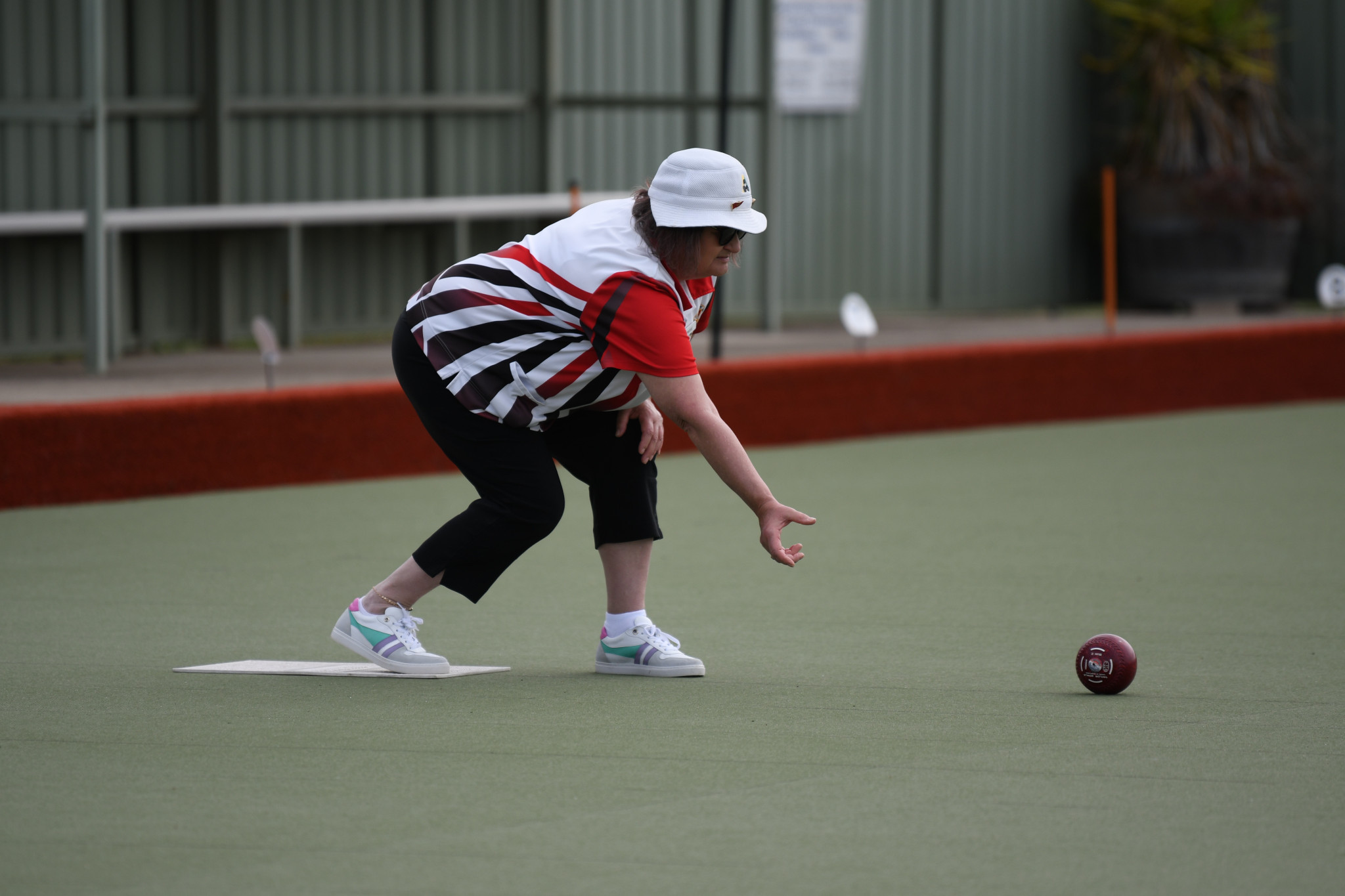 Denise Matic rolls away for Carisbrook.