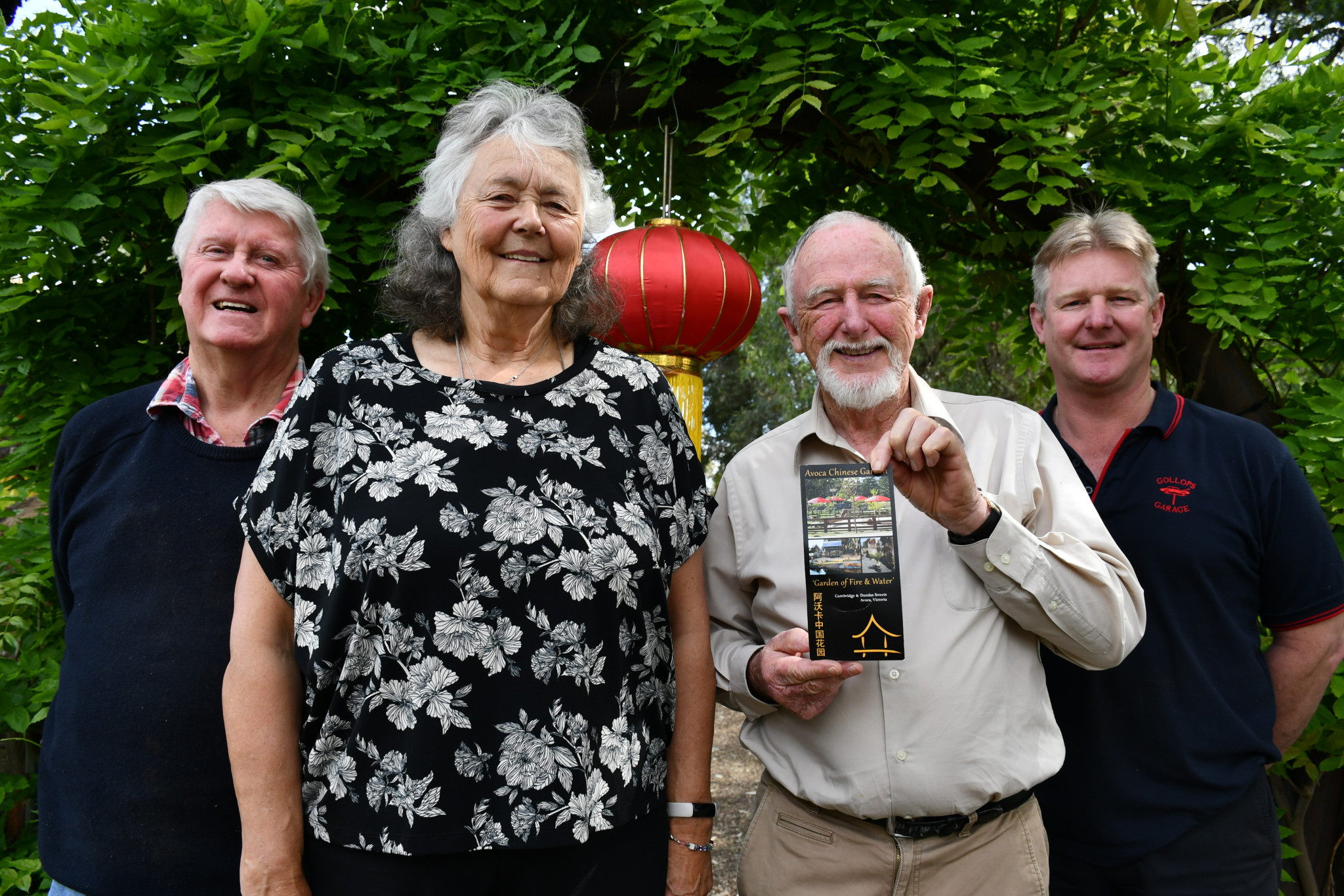 Hugh Forster, Marg Pilgrim, John Quinn and Anthony Gollop are ready for Kaleidoscope.