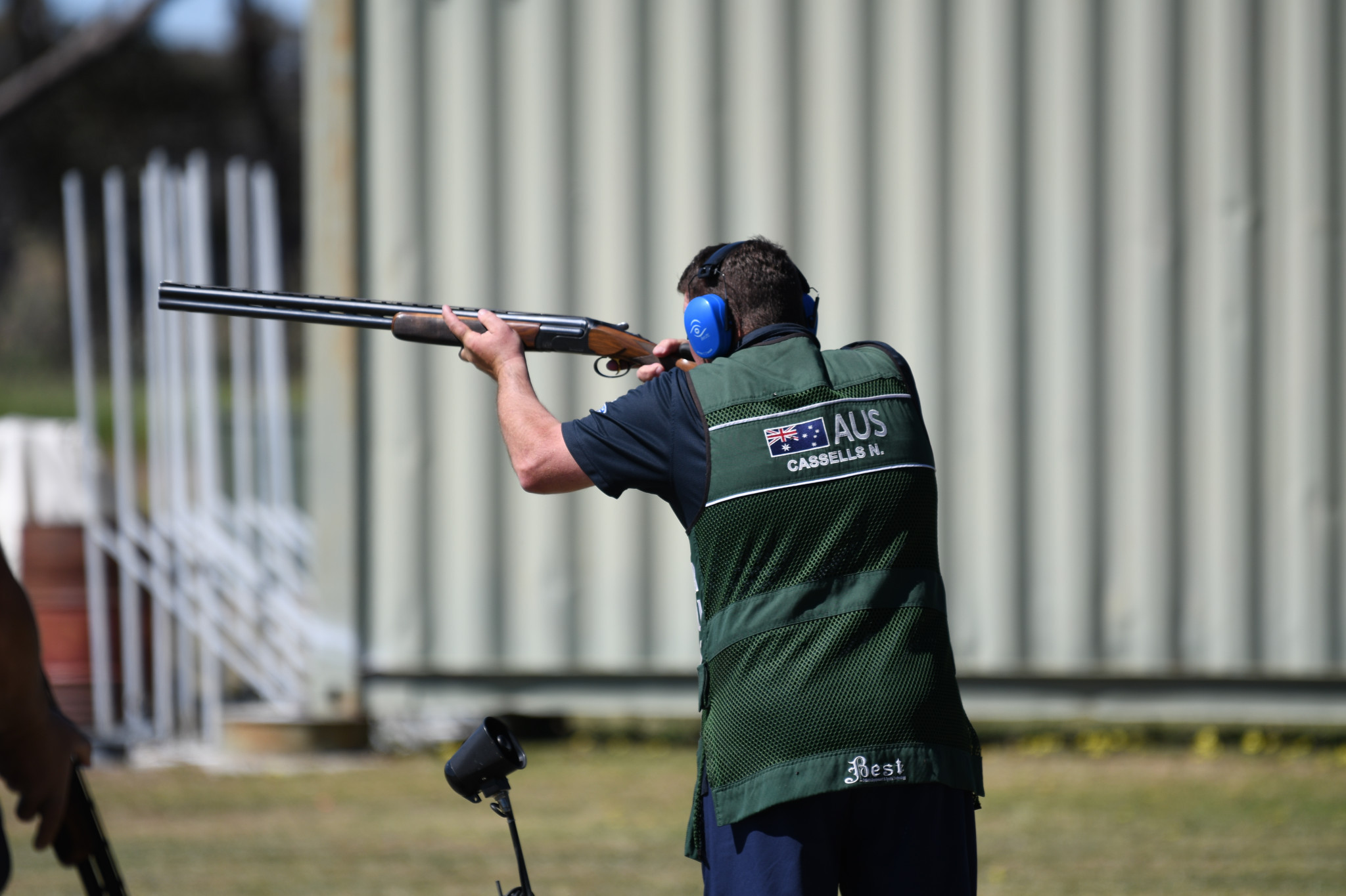 Nathan Cassells gets his shot away.