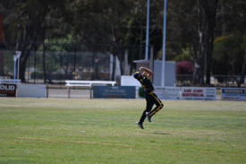 Josh Britten takes a good catch for Laane’s first wicket.