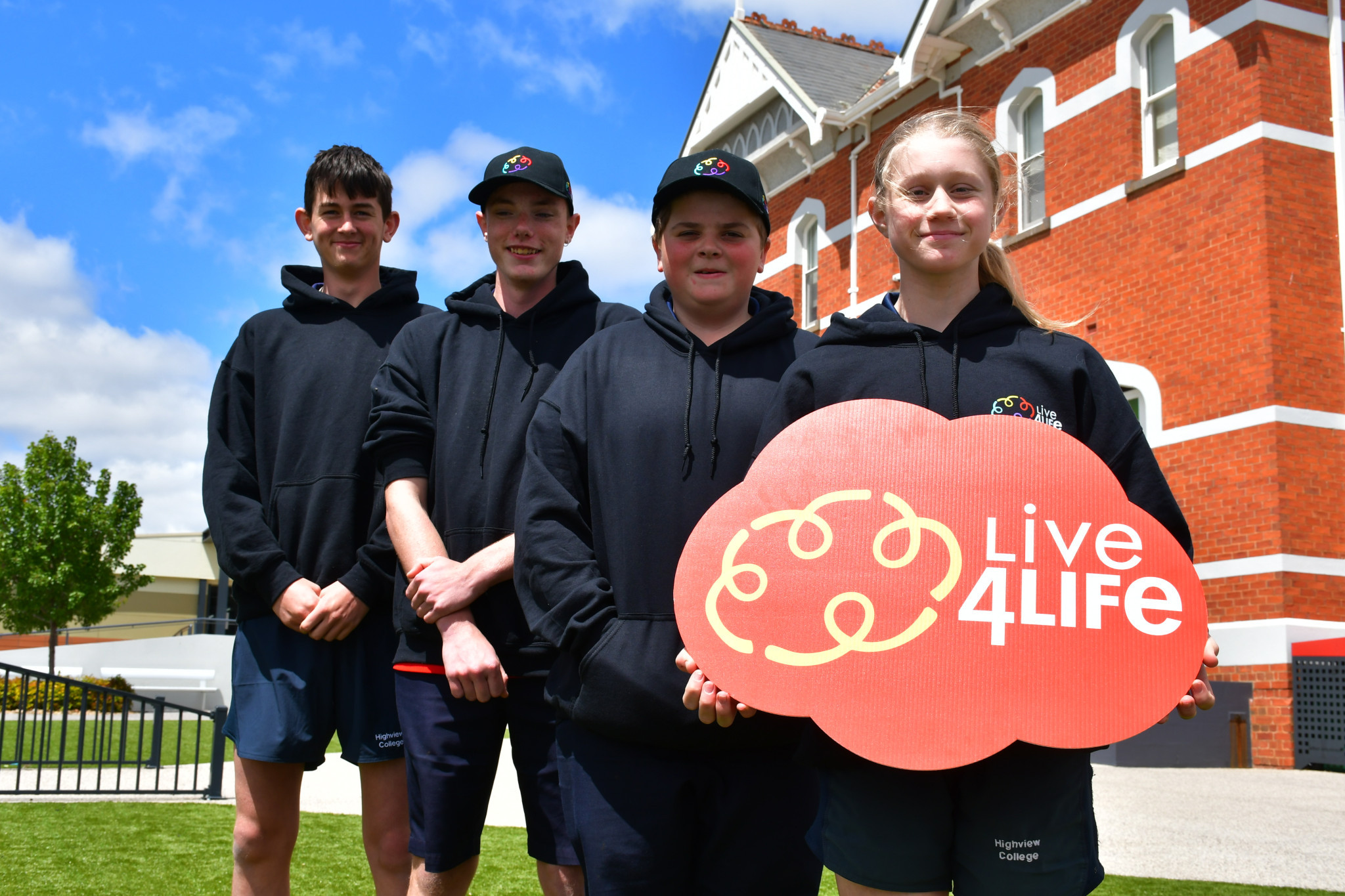 Throughout 2024, Life4Life’s first ever Central Goldfields Crew consisting of Highview College students Connor, Curtis, Josh and Ella have promoted youth mental health through various initiatives in the community. Now, they are hoping to pass the torch onto the next generation of advocates.