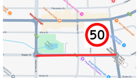 Napier Street speed limit reduced