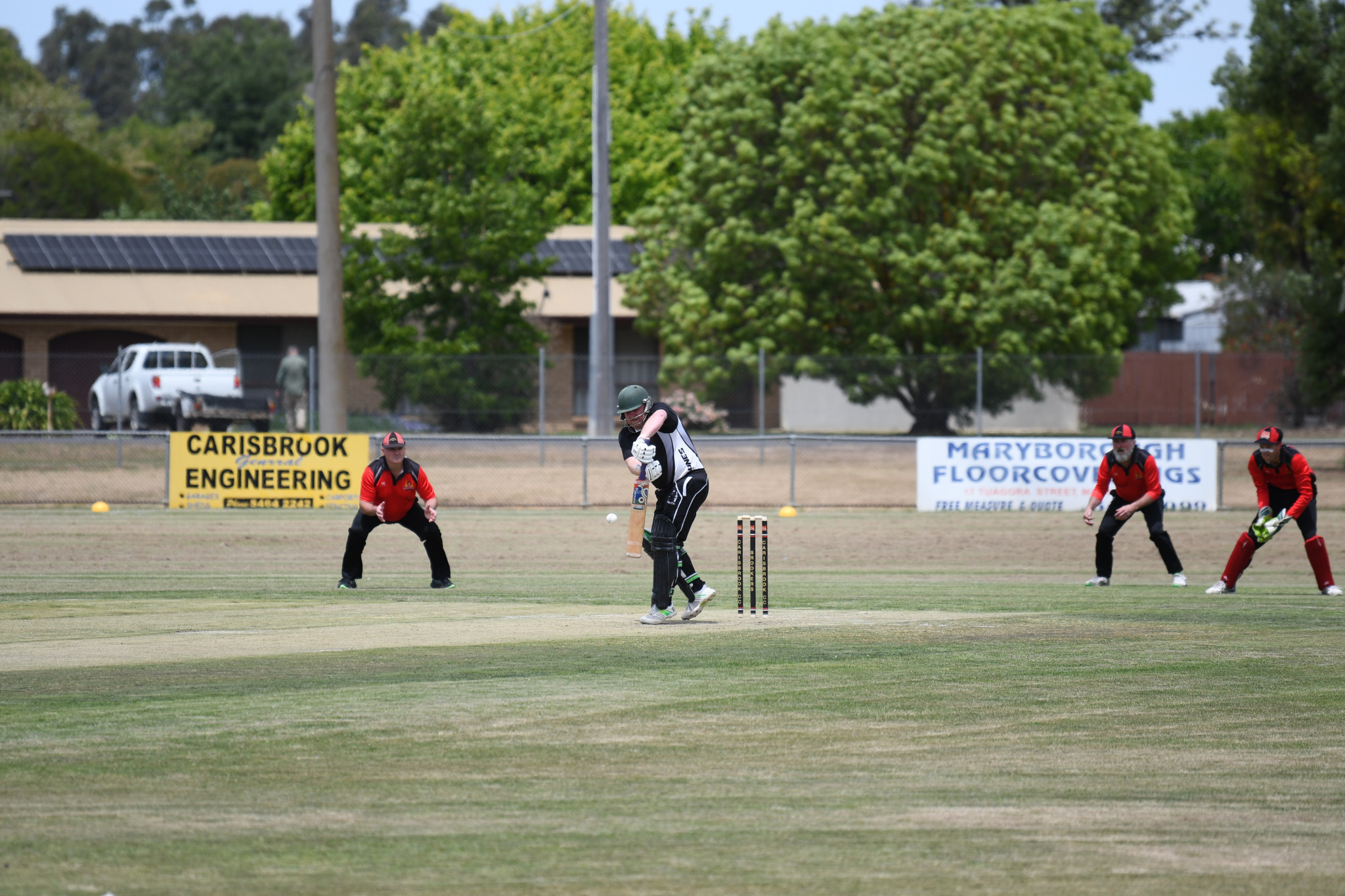 Mark Allen defends in his well-made 76 last week for Clunes.