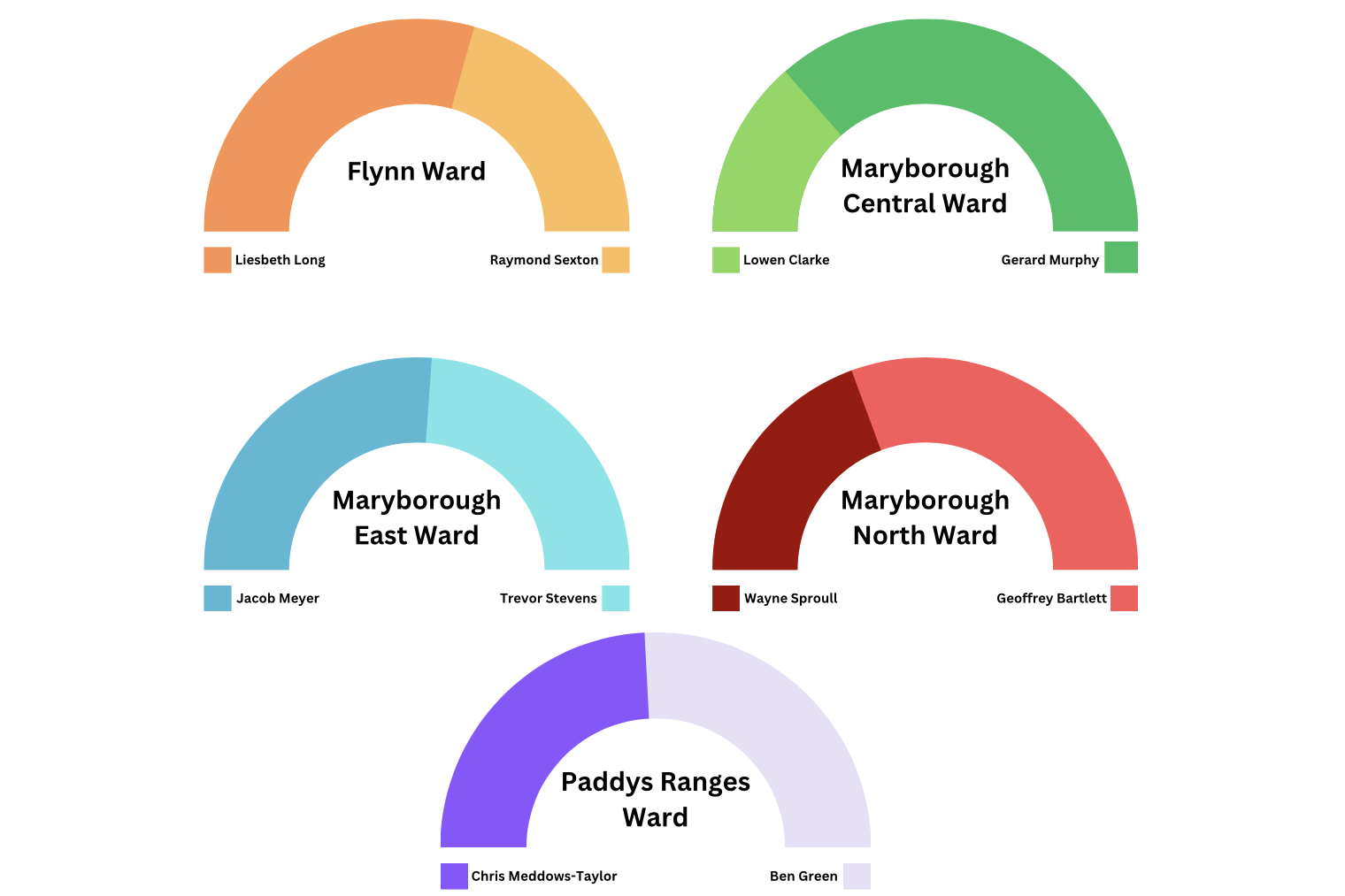 The 2024 council election results.