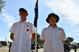 Highview College’s Connor and Maryborough Education Centre’s Jeremy were flag bearers.
