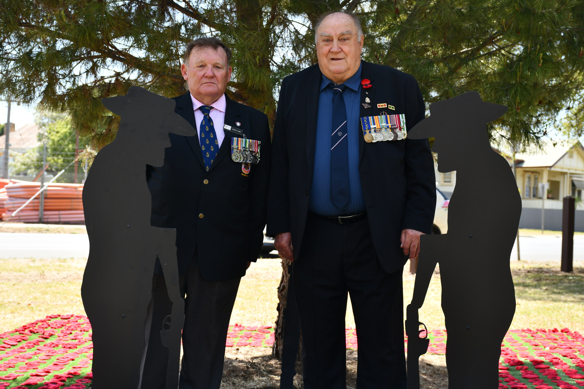 Maryborough RSL sub branch’s Roy ‘Shady’ Lane and Danny McIver were among locals who marked Remembrance Day and the 106th anniversary since peace was brought to the Western Front in the First World War.