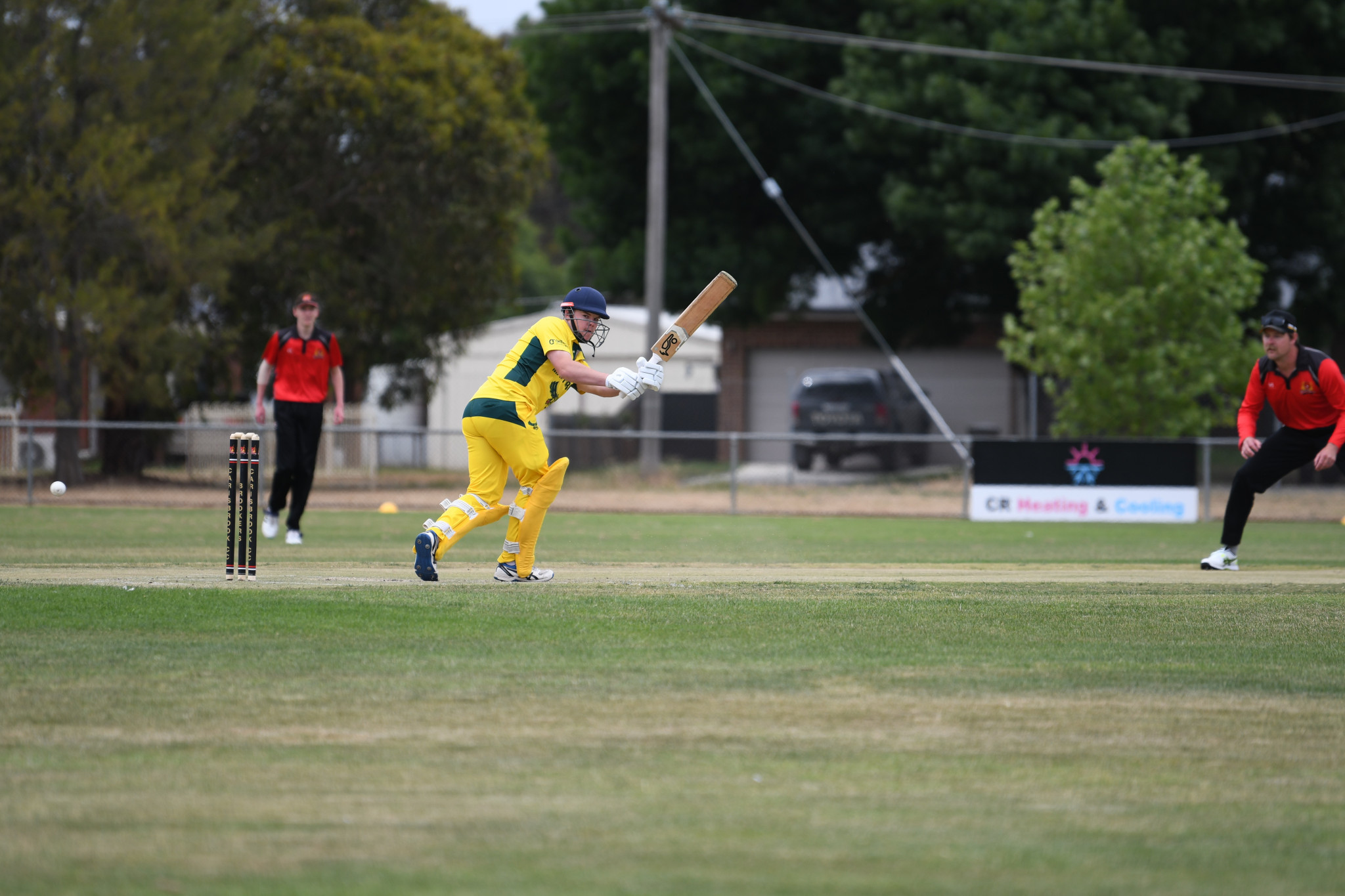 Lachlan Bursill gets a shot away for Maryborough.